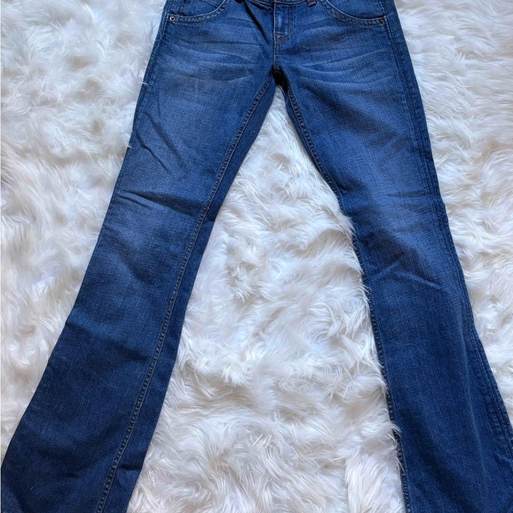 Hudson Jeans Dark Blue Flare & Wide Leg - Picture 2 of 5